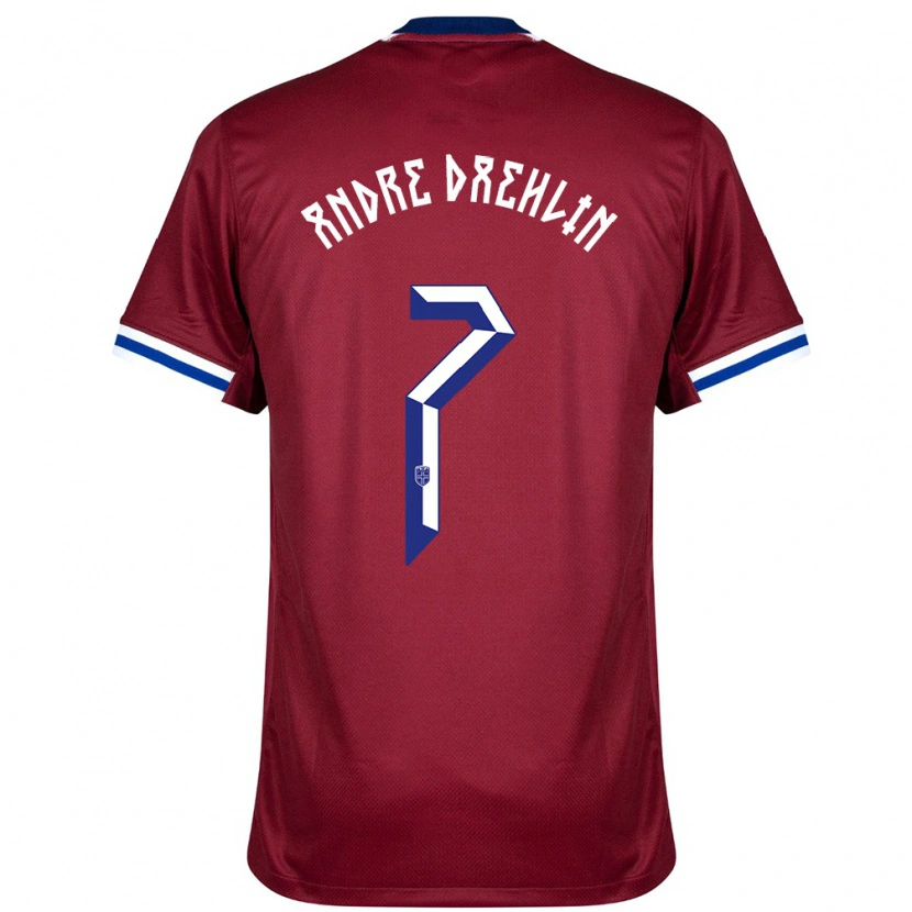Danxen Kinder Norwegen Kevin André Dæhlin #7 Rot Blau Weiß Heimtrikot Trikot 24-26 T-Shirt