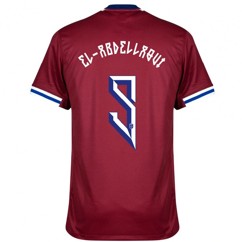 Danxen Kinder Norwegen Jones El-Abdellaoui #9 Rot Blau Weiß Heimtrikot Trikot 24-26 T-Shirt