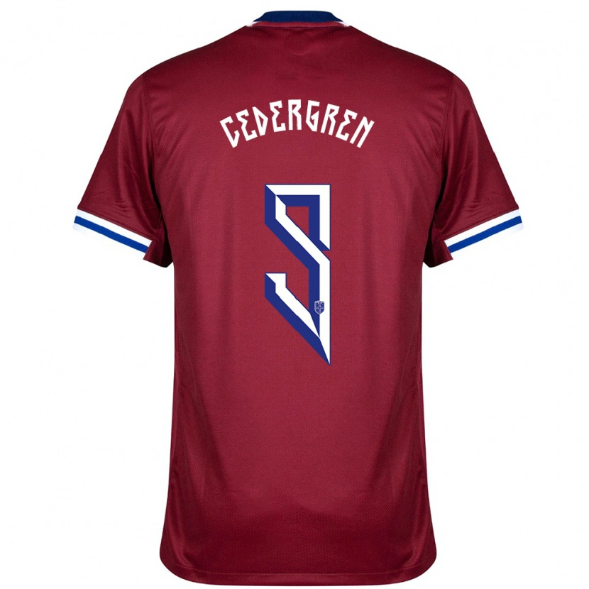 Danxen Kinder Norwegen Abel Cedergren #9 Rot Blau Weiß Heimtrikot Trikot 24-26 T-Shirt
