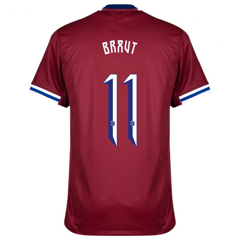 Danxen Kinder Norwegen Daniel Braut #11 Rot Blau Weiß Heimtrikot Trikot 24-26 T-Shirt