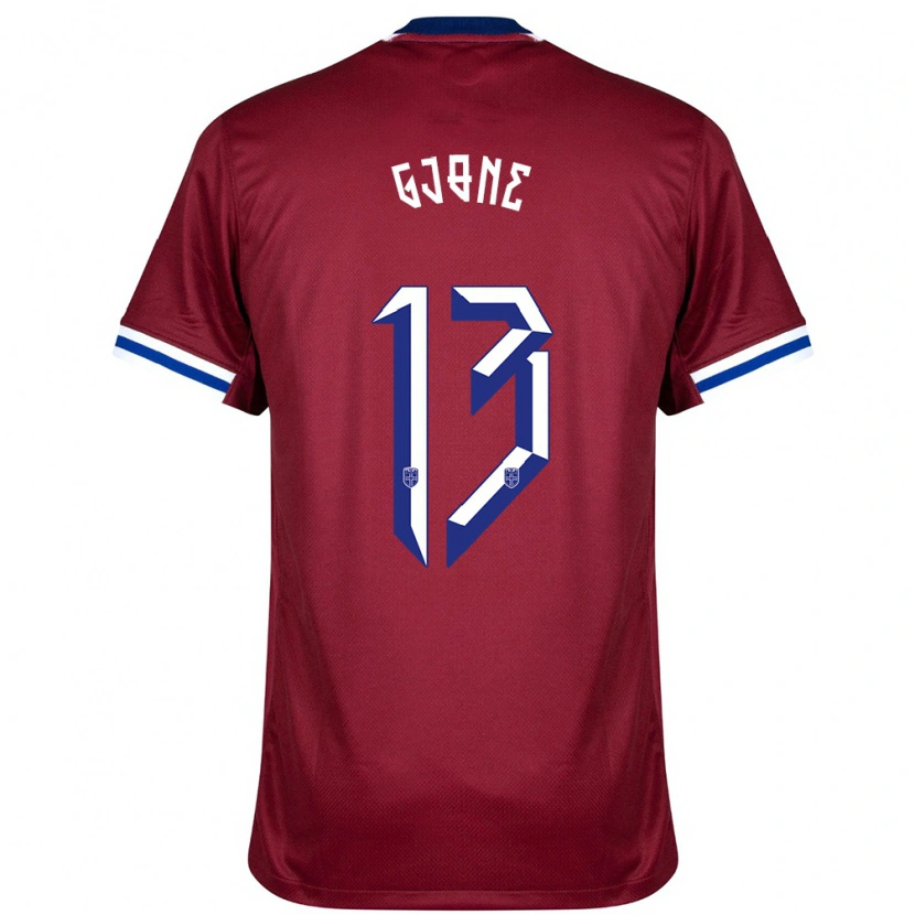Danxen Kinder Norwegen Martin Gjone #13 Rot Blau Weiß Heimtrikot Trikot 24-26 T-Shirt