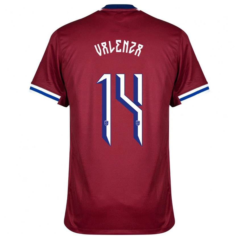 Danxen Kinder Norwegen William Kaldråstøyl Valenza #14 Rot Blau Weiß Heimtrikot Trikot 24-26 T-Shirt