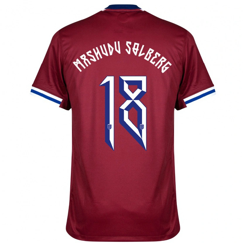 Danxen Kinder Norwegen Mathias Mashudu Solberg #18 Rot Blau Weiß Heimtrikot Trikot 24-26 T-Shirt
