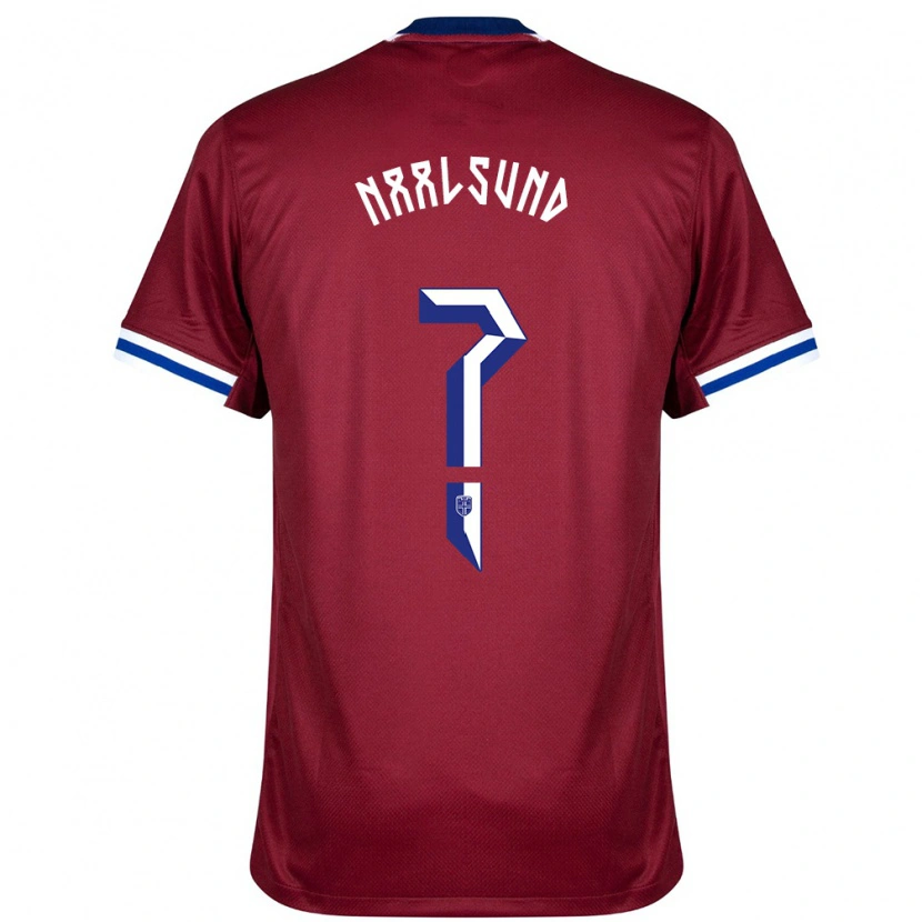 Danxen Kinder Norwegen Lisa Naalsund #0 Rot Blau Weiß Heimtrikot Trikot 24-26 T-Shirt