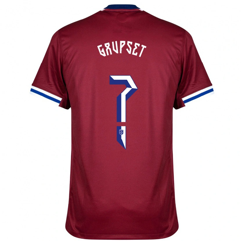 Danxen Kinder Norwegen Signe Gaupset #0 Rot Blau Weiß Heimtrikot Trikot 24-26 T-Shirt