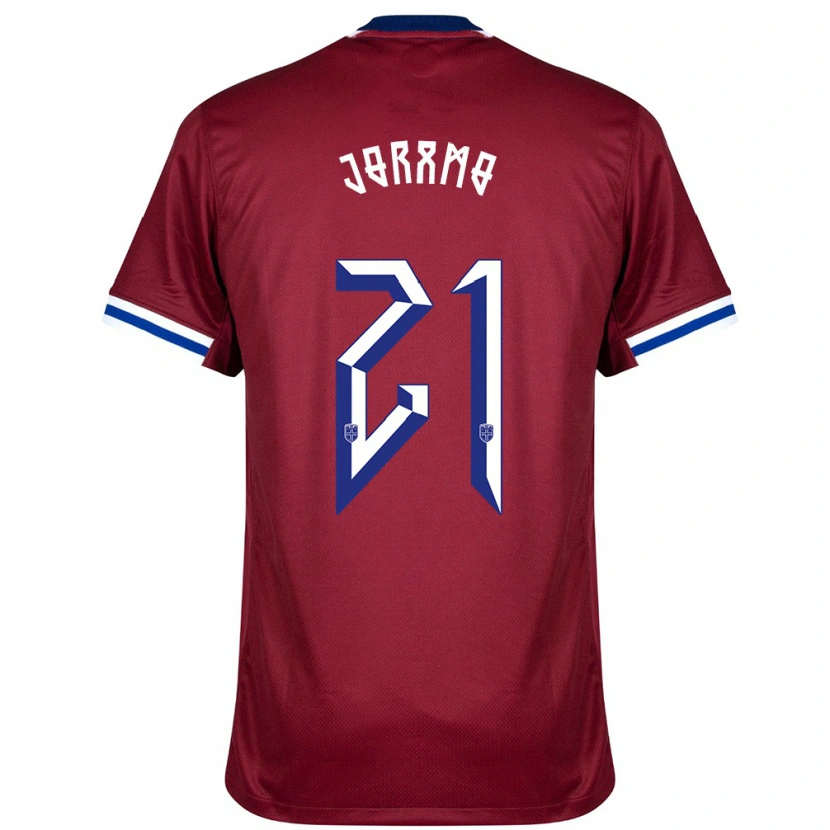 Danxen Kinder Norwegen Emilie Joramo #21 Rot Blau Weiß Heimtrikot Trikot 24-26 T-Shirt