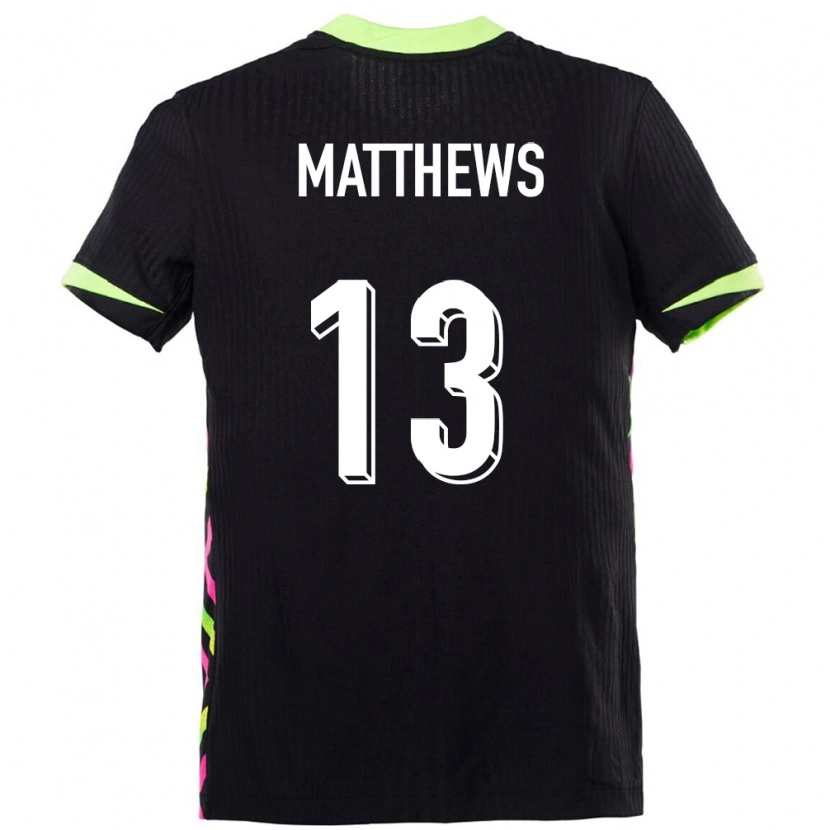 Danxen Kinder Australien Hayden Matthews #13 Dunkelblau Auswärtstrikot Trikot 24-26 T-Shirt