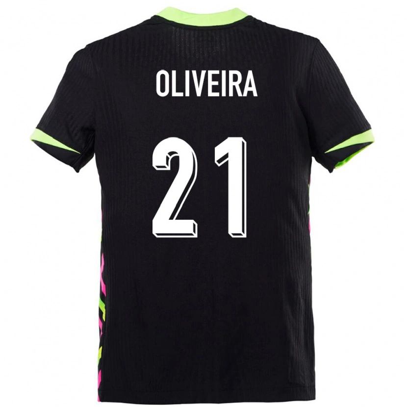 Danxen Kinder Australien Henrique Oliveira #21 Dunkelblau Auswärtstrikot Trikot 24-26 T-Shirt