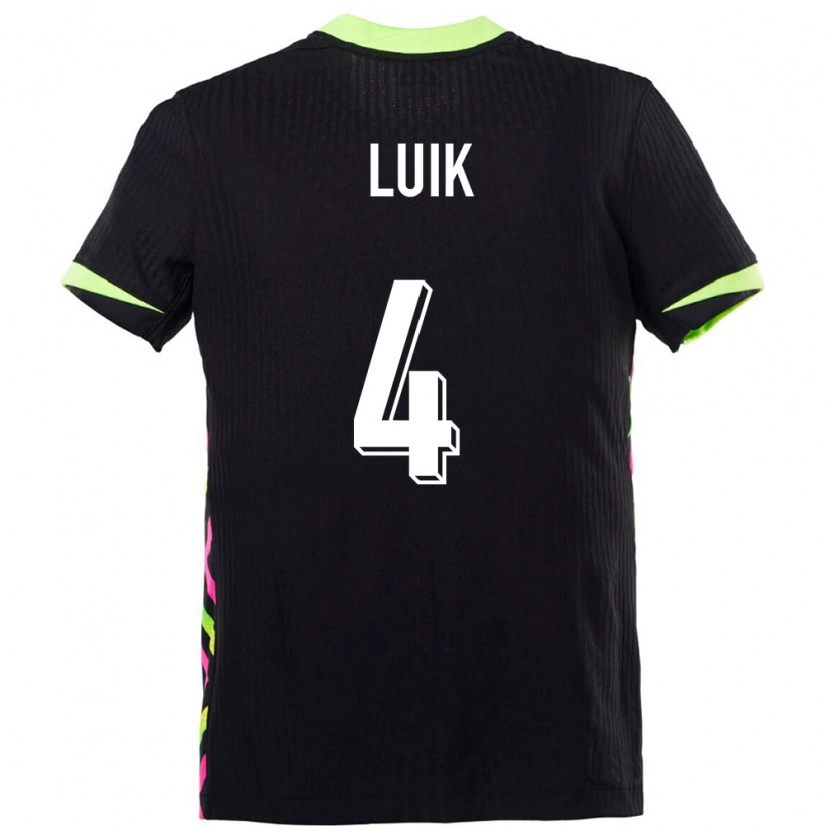 Danxen Kinder Australien Aivi Luik #4 Dunkelblau Auswärtstrikot Trikot 24-26 T-Shirt
