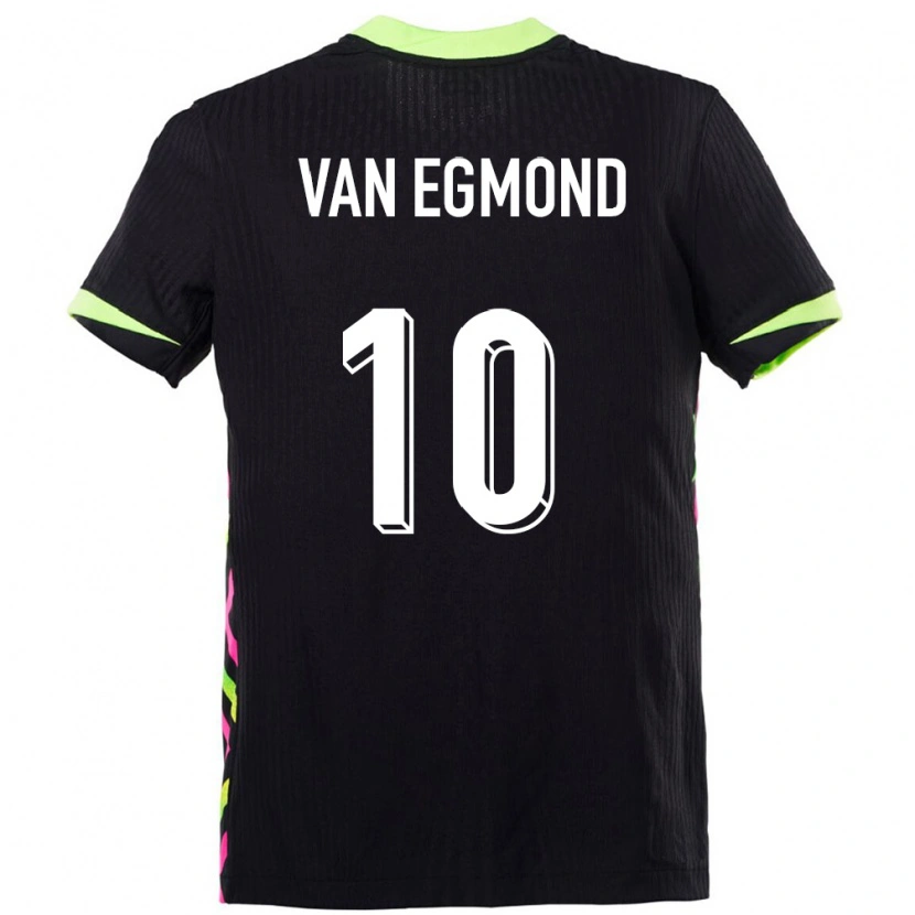 Danxen Kinder Australien Emily Van Egmond #10 Dunkelblau Auswärtstrikot Trikot 24-26 T-Shirt