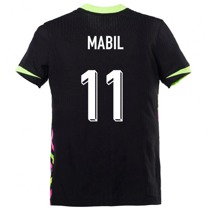 Danxen Kinder Australien Awer Mabil #11 Dunkelblau Auswärtstrikot Trikot 24-26 T-Shirt