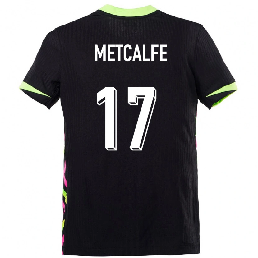 Danxen Kinder Australien Conor Metcalfe #17 Dunkelblau Auswärtstrikot Trikot 24-26 T-Shirt
