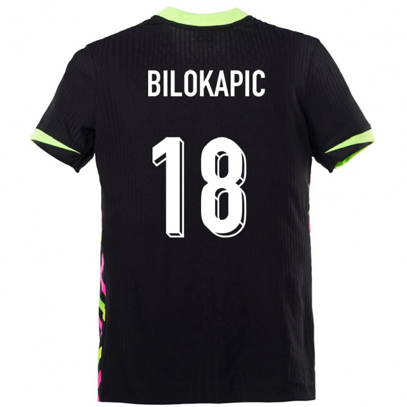 Danxen Kinder Australien Nicholas Bilokapic #18 Dunkelblau Auswärtstrikot Trikot 24-26 T-Shirt