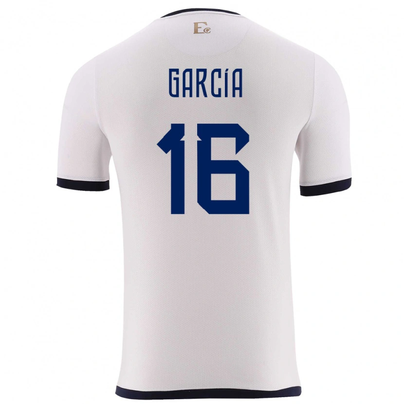 Danxen Kinder Ecuador Yaxi García #16 Weiß Auswärtstrikot Trikot 24-26 T-Shirt