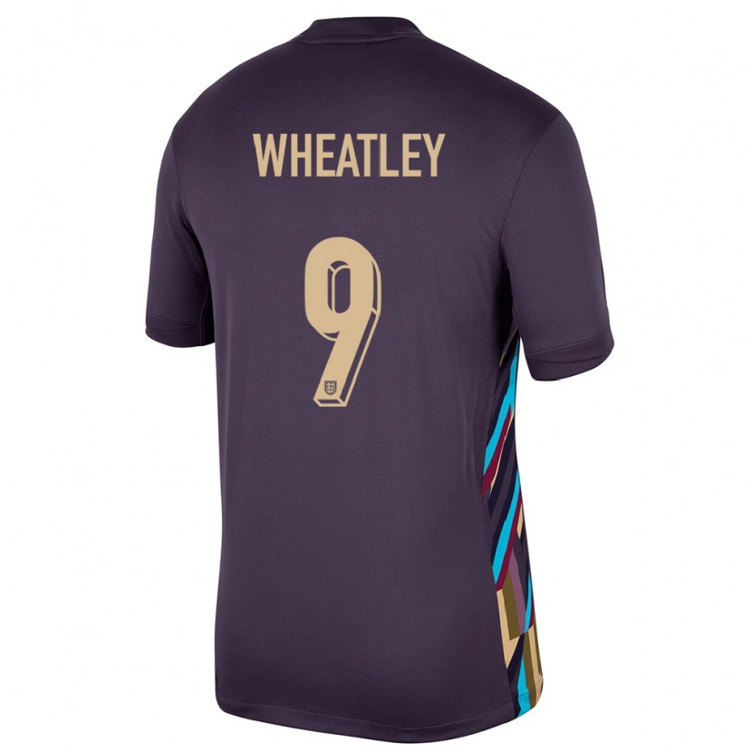 Danxen Kinder England Ethan Wheatley #9 Dunkle Rosine Auswärtstrikot Trikot 24-26 T-Shirt