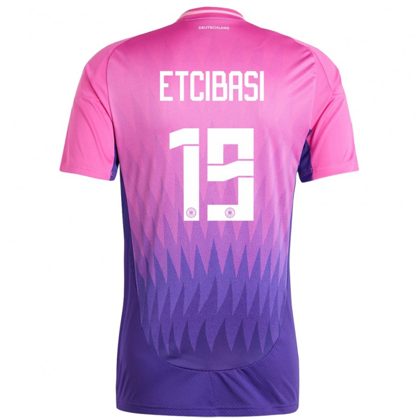 Danxen Kinder Deutschland Taycan Etcibasi #19 Pink Lila Auswärtstrikot Trikot 24-26 T-Shirt