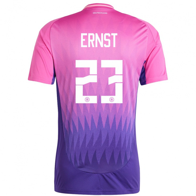 Danxen Kinder Deutschland Tjark Ernst #23 Pink Lila Auswärtstrikot Trikot 24-26 T-Shirt