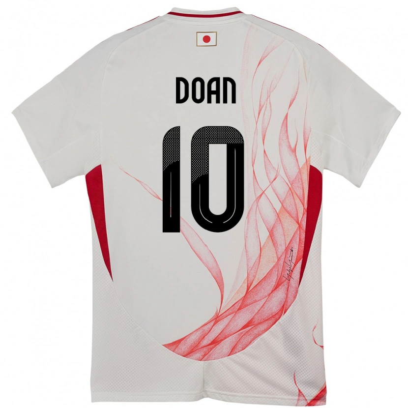 Danxen Kinder Japan Ritsu Doan #10 Weiß Auswärtstrikot Trikot 24-26 T-Shirt