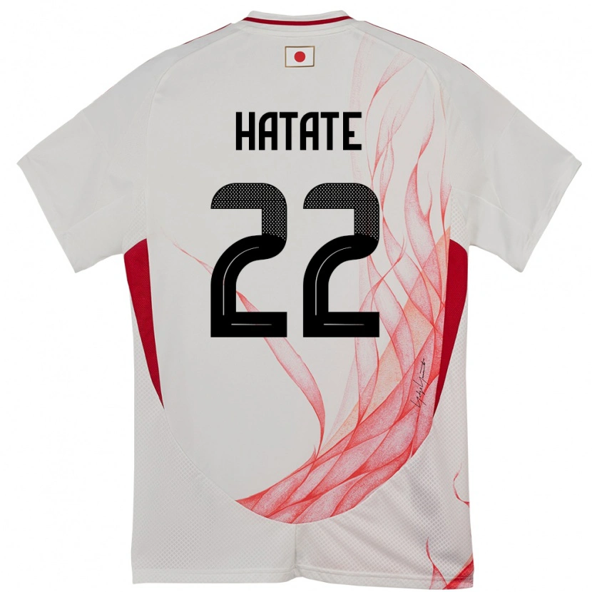 Danxen Kinder Japan Reo Hatate #22 Weiß Auswärtstrikot Trikot 24-26 T-Shirt