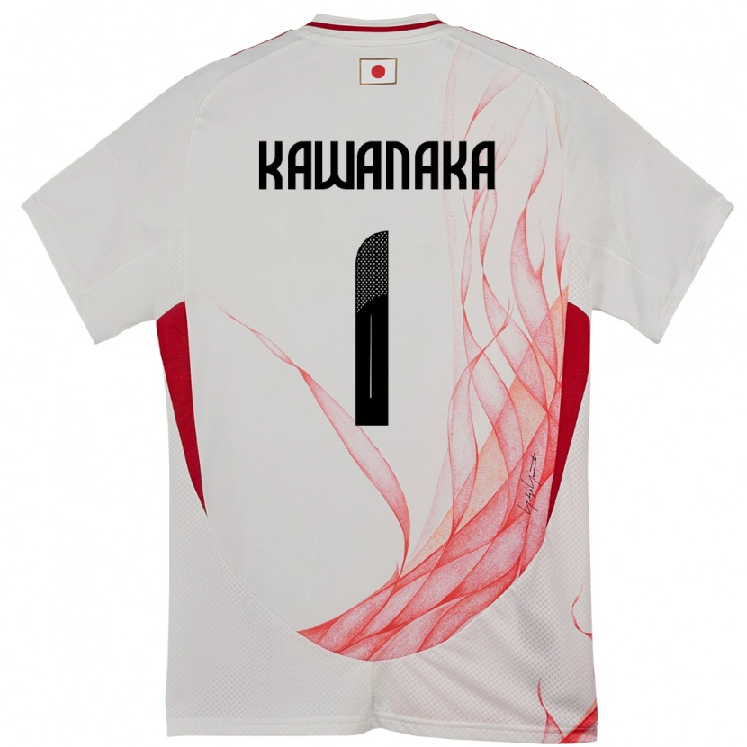 Danxen Kinder Japan Aoto Kawanaka #1 Weiß Auswärtstrikot Trikot 24-26 T-Shirt