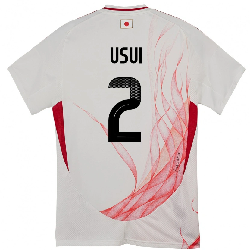 Danxen Kinder Japan Tsubasa Usui #2 Weiß Auswärtstrikot Trikot 24-26 T-Shirt