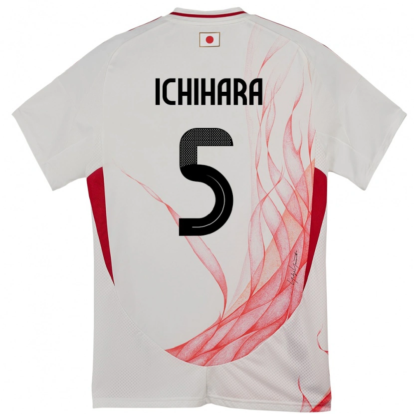 Danxen Kinder Japan Rion Ichihara #5 Weiß Auswärtstrikot Trikot 24-26 T-Shirt