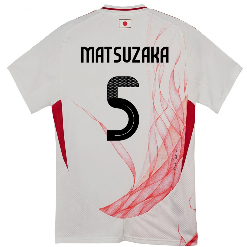 Danxen Kinder Japan Aoi Matsuzaka #5 Weiß Auswärtstrikot Trikot 24-26 T-Shirt