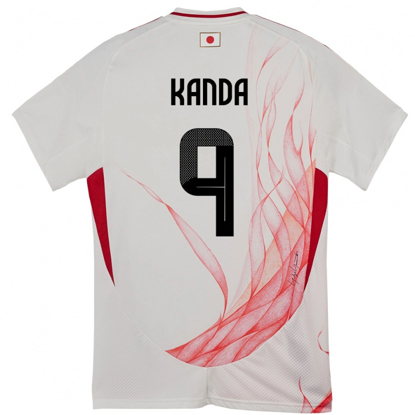 Danxen Kinder Japan Soma Kanda #9 Weiß Auswärtstrikot Trikot 24-26 T-Shirt