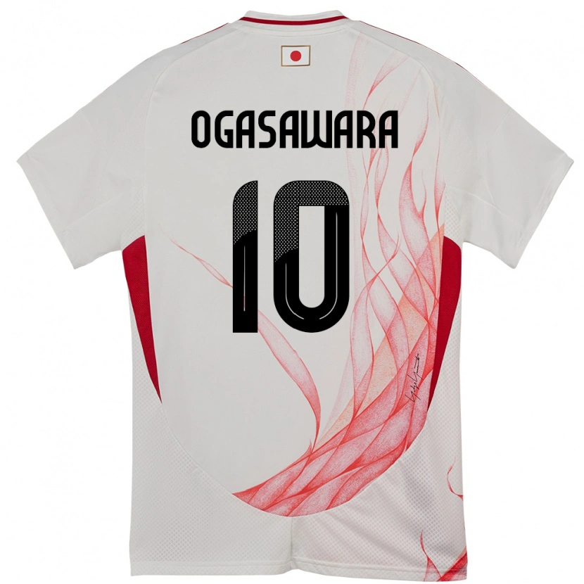 Danxen Kinder Japan Hiro Ogasawara #10 Weiß Auswärtstrikot Trikot 24-26 T-Shirt