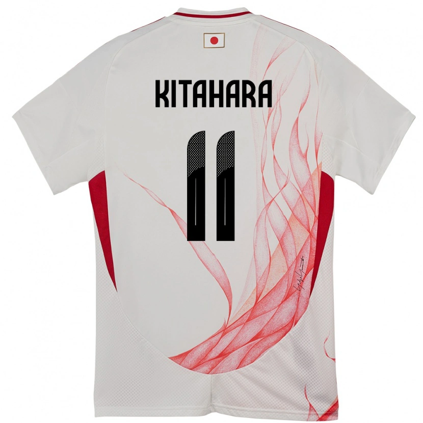 Danxen Kinder Japan Maki Kitahara #11 Weiß Auswärtstrikot Trikot 24-26 T-Shirt