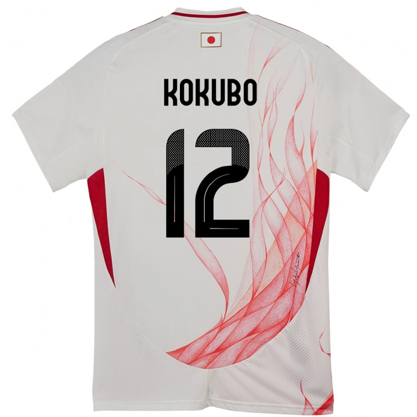Danxen Kinder Japan Leo Kokubo #12 Weiß Auswärtstrikot Trikot 24-26 T-Shirt