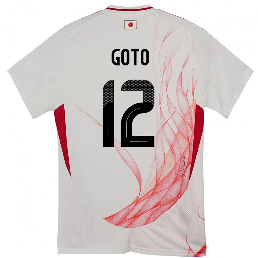 Danxen Kinder Japan Wataru Goto #12 Weiß Auswärtstrikot Trikot 24-26 T-Shirt