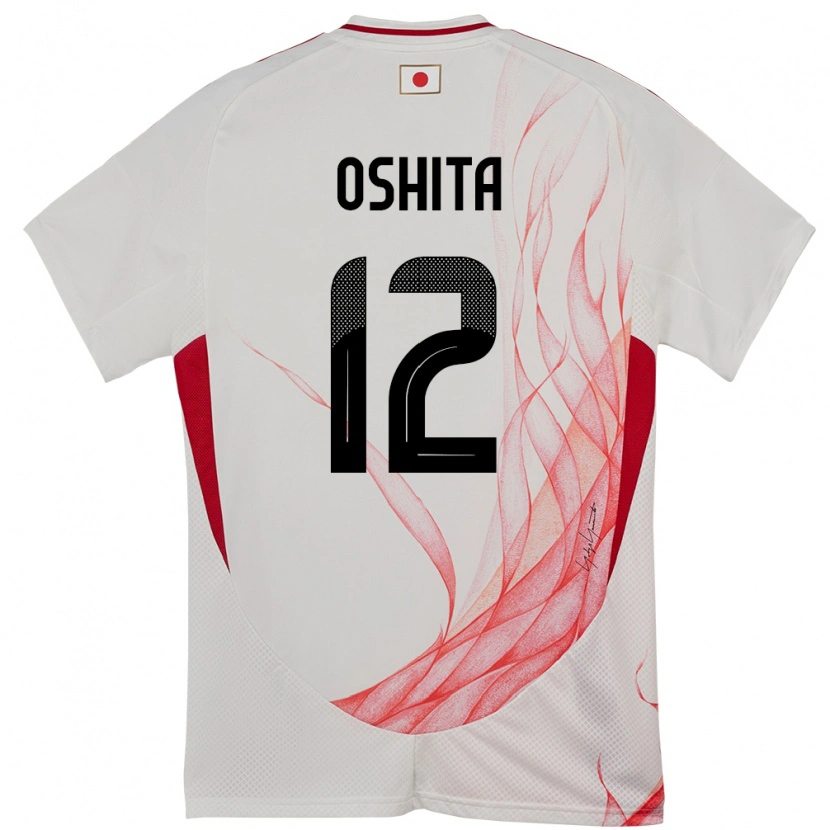Danxen Kinder Japan Kosei Oshita #12 Weiß Auswärtstrikot Trikot 24-26 T-Shirt