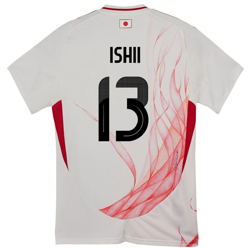 Danxen Kinder Japan Hisatsugu Ishii #13 Weiß Auswärtstrikot Trikot 24-26 T-Shirt