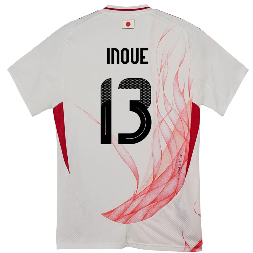 Danxen Kinder Japan Aren Inoue #13 Weiß Auswärtstrikot Trikot 24-26 T-Shirt