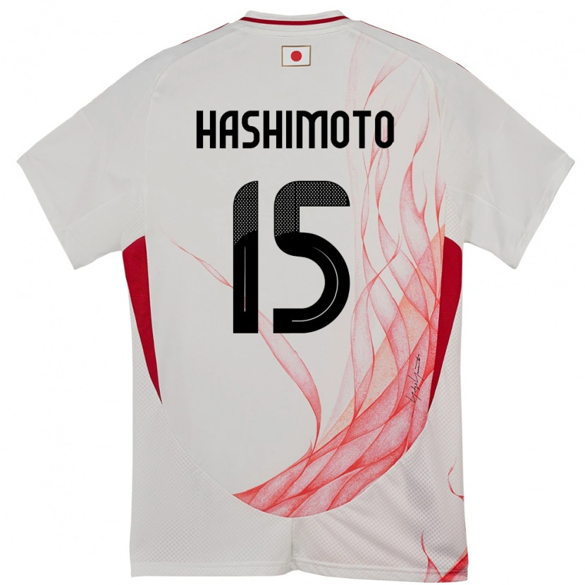 Danxen Kinder Japan Jua Hashimoto #15 Weiß Auswärtstrikot Trikot 24-26 T-Shirt