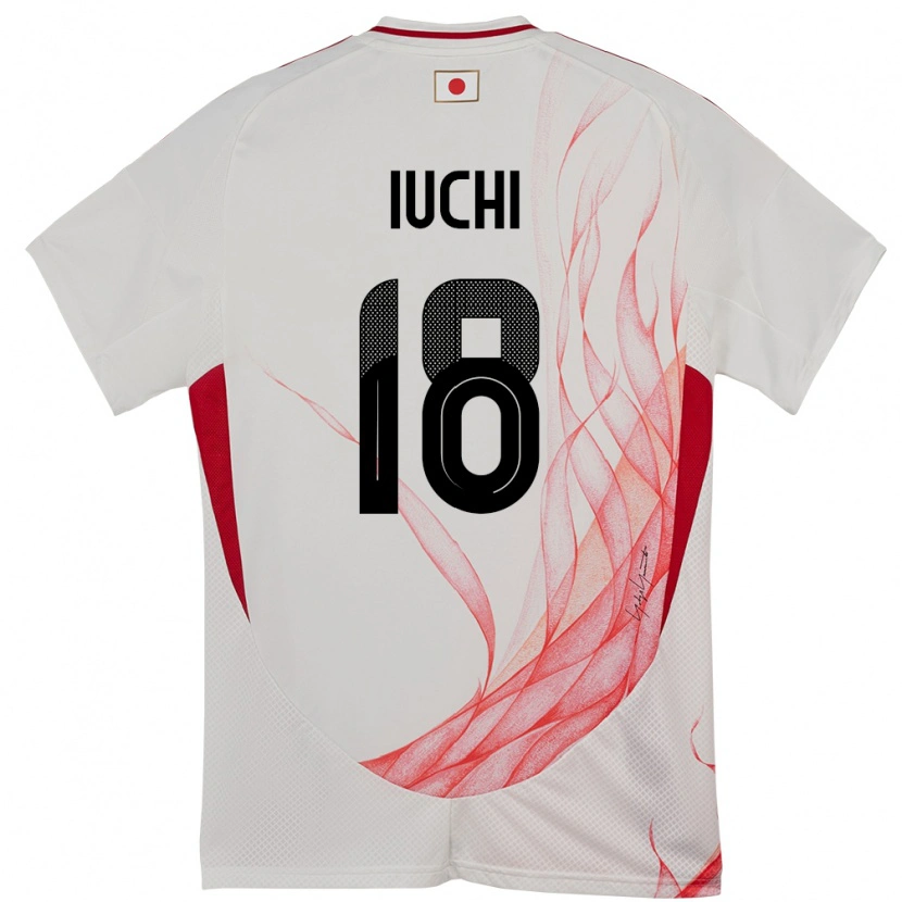 Danxen Kinder Japan Yosuke Iuchi #18 Weiß Auswärtstrikot Trikot 24-26 T-Shirt