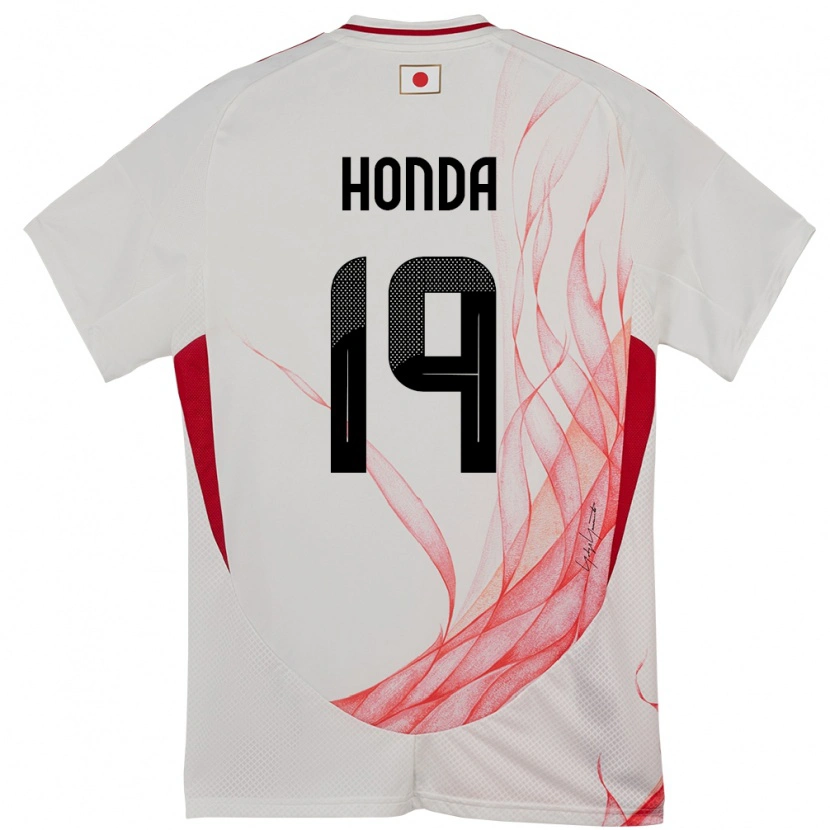 Danxen Kinder Japan Fuchi Honda #19 Weiß Auswärtstrikot Trikot 24-26 T-Shirt