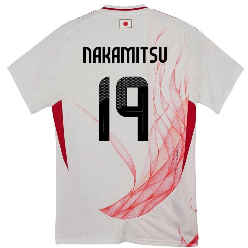 Danxen Kinder Japan Kanata Nakamitsu #19 Weiß Auswärtstrikot Trikot 24-26 T-Shirt
