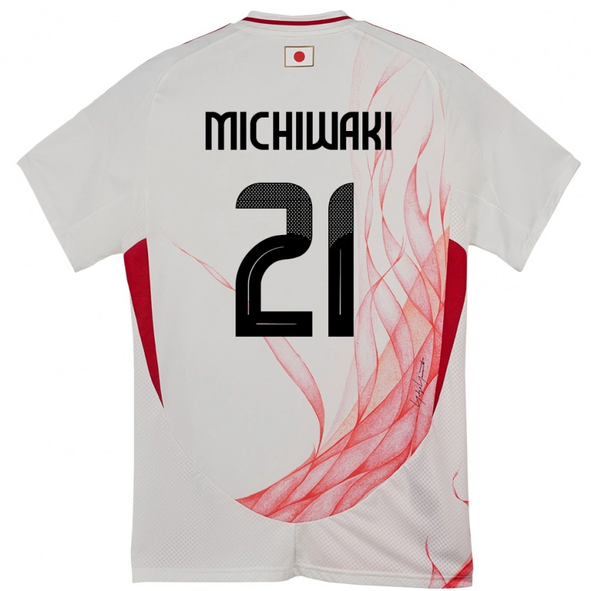 Danxen Kinder Japan Yutaka Michiwaki #21 Weiß Auswärtstrikot Trikot 24-26 T-Shirt