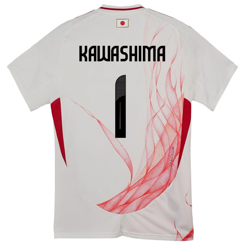Danxen Kinder Japan Eiji Kawashima #1 Weiß Auswärtstrikot Trikot 24-26 T-Shirt