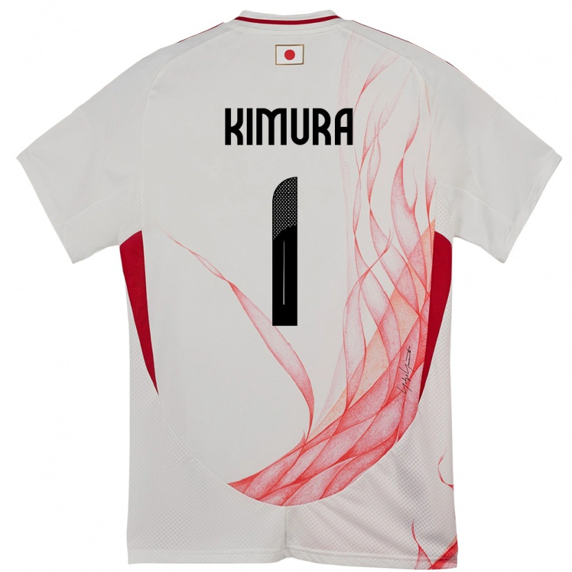 Danxen Kinder Japan Ryoya Kimura #1 Weiß Auswärtstrikot Trikot 24-26 T-Shirt