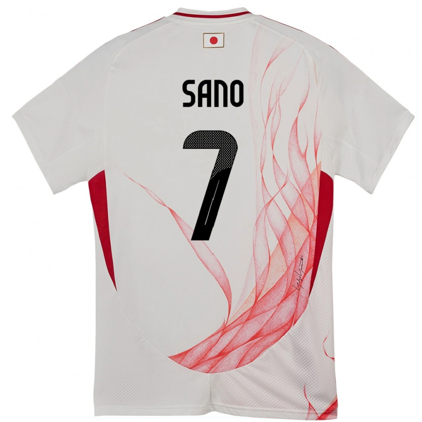 Danxen Kinder Japan Kodai Sano #7 Weiß Auswärtstrikot Trikot 24-26 T-Shirt