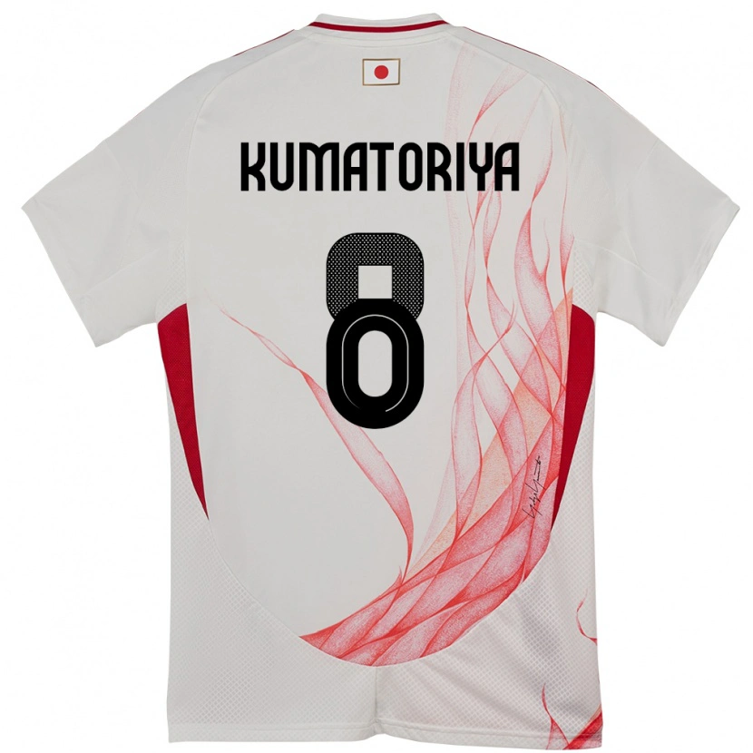 Danxen Kinder Japan Issei Kumatoriya #8 Weiß Auswärtstrikot Trikot 24-26 T-Shirt