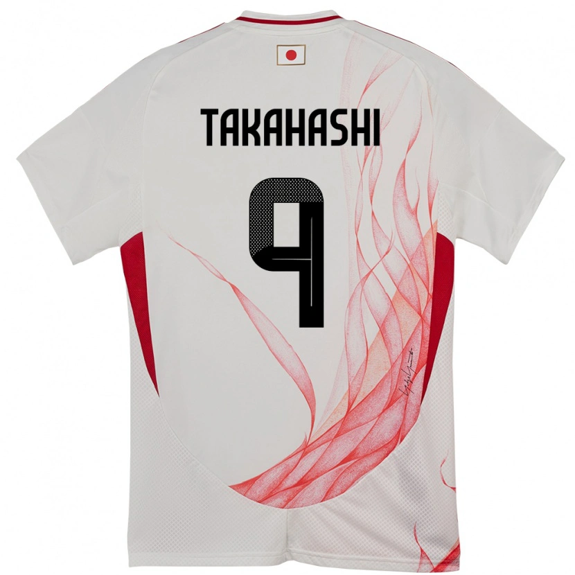 Danxen Kinder Japan Hikaru Takahashi #9 Weiß Auswärtstrikot Trikot 24-26 T-Shirt