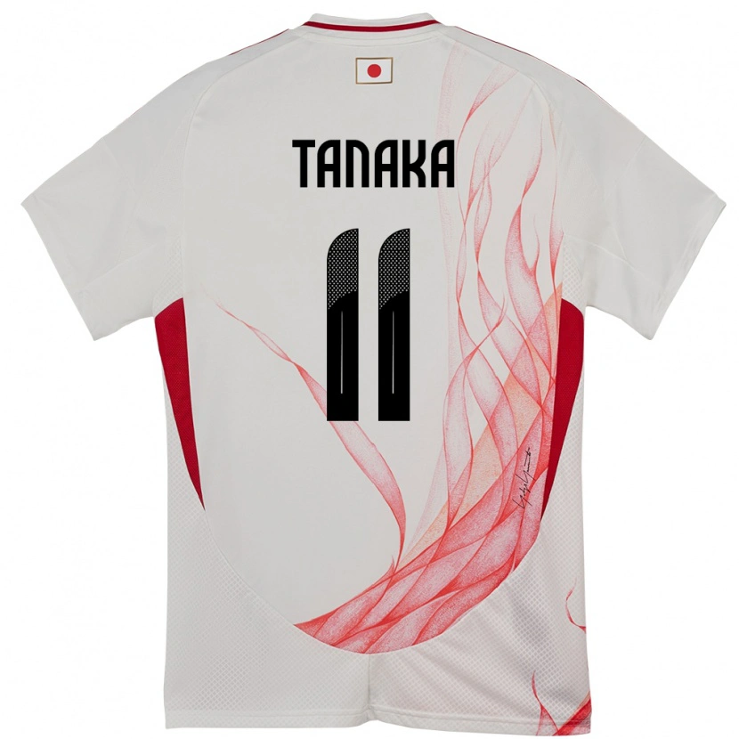 Danxen Kinder Japan Mina Tanaka #11 Weiß Auswärtstrikot Trikot 24-26 T-Shirt