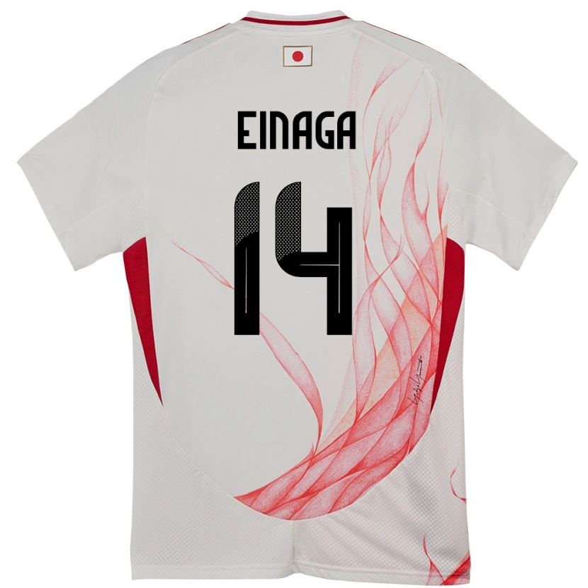 Danxen Kinder Japan Takatora Einaga #14 Weiß Auswärtstrikot Trikot 24-26 T-Shirt