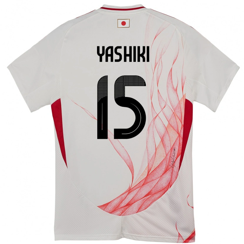 Danxen Kinder Japan Yusei Yashiki #15 Weiß Auswärtstrikot Trikot 24-26 T-Shirt