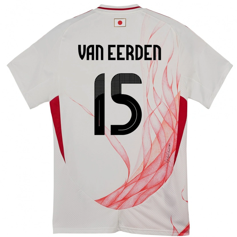 Danxen Kinder Japan Shawn Van Eerden #15 Weiß Auswärtstrikot Trikot 24-26 T-Shirt