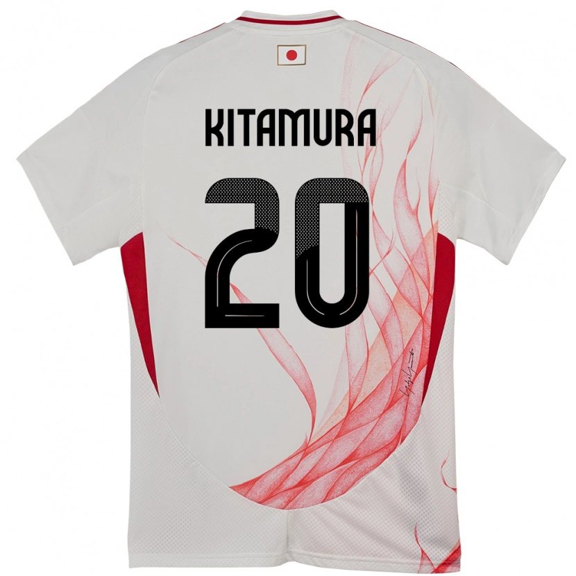 Danxen Kinder Japan Nanami Kitamura #20 Weiß Auswärtstrikot Trikot 24-26 T-Shirt